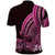 Pink Polynesia Easter Day Polo Shirt Eggs With Bunny Polynesian Pattern