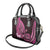 Pink Polynesia Easter Day Shoulder Handbag Eggs With Bunny Polynesian Pattern