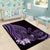 Purple Polynesia Easter Day Area Rug Eggs With Bunny Polynesian Pattern