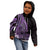 Purple Polynesia Easter Day Kid Hoodie Eggs With Bunny Polynesian Pattern