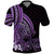 Purple Polynesia Easter Day Polo Shirt Eggs With Bunny Polynesian Pattern