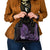 Purple Polynesia Easter Day Shoulder Handbag Eggs With Bunny Polynesian Pattern