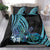 Turquoise Polynesia Easter Day Bedding Set Eggs With Bunny Polynesian Pattern