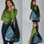 Turquoise Polynesia Easter Day Grocery Bag Eggs With Bunny Polynesian Pattern