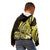 Yellow Polynesia Easter Day Kid Hoodie Eggs With Bunny Polynesian Pattern