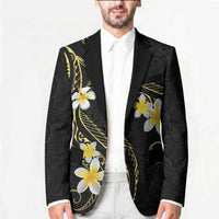 Polynesia Tattoo With Plumeria Blazer Elegant Vibes