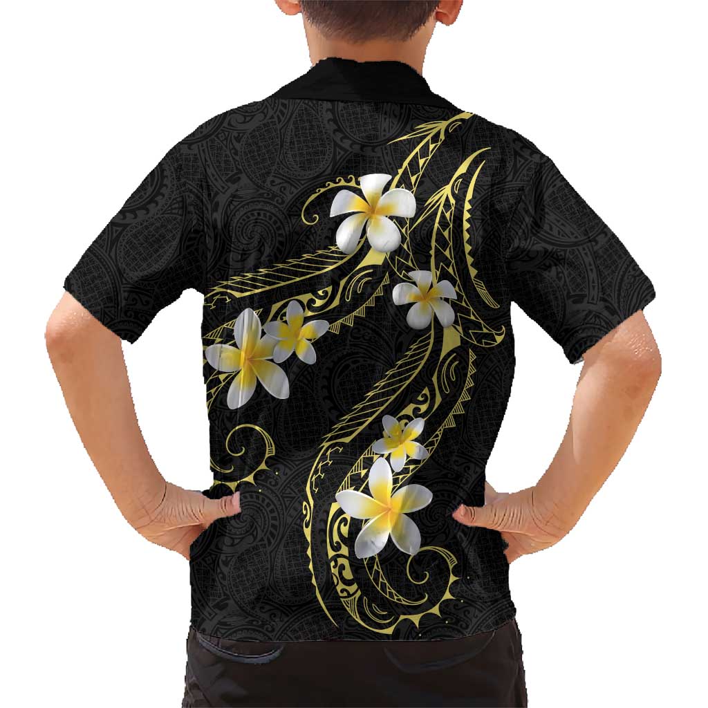 Polynesia Tattoo With Plumeria Family Matching Short Sleeve Bodycon Dress and Hawaiian Shirt Elegant Vibes