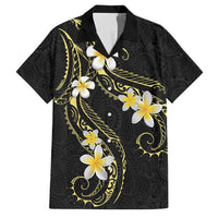 Polynesia Tattoo With Plumeria Family Matching Short Sleeve Bodycon Dress and Hawaiian Shirt Elegant Vibes