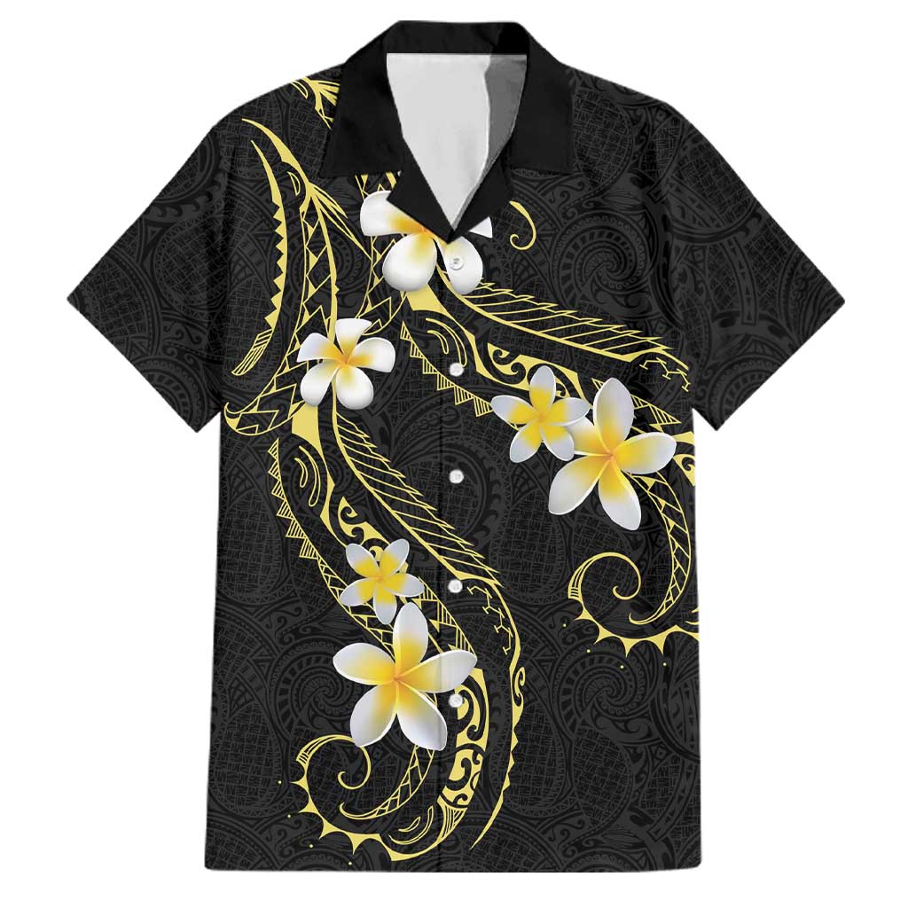 Polynesia Tattoo With Plumeria Family Matching Tank Maxi Dress and Hawaiian Shirt Elegant Vibes