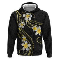 Polynesia Tattoo With Plumeria Hoodie Elegant Vibes