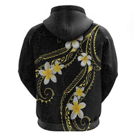 Polynesia Tattoo With Plumeria Hoodie Elegant Vibes