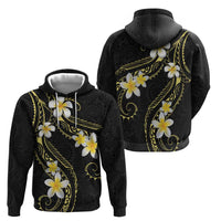 Polynesia Tattoo With Plumeria Hoodie Elegant Vibes