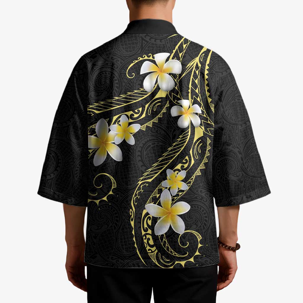 Polynesia Tattoo With Plumeria Kimono Elegant Vibes LT14 - Polynesian Pride