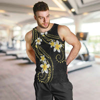 Polynesia Tattoo With Plumeria Men Tank Top Elegant Vibes