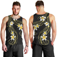 Polynesia Tattoo With Plumeria Men Tank Top Elegant Vibes