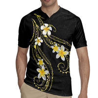 Polynesia Tattoo With Plumeria Rugby Jersey Elegant Vibes