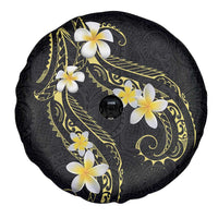 Polynesia Tattoo With Plumeria Spare Tire Cover Elegant Vibes