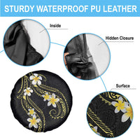 Polynesia Tattoo With Plumeria Spare Tire Cover Elegant Vibes