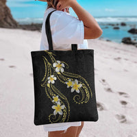 Polynesia Tattoo With Plumeria Tote Bag Elegant Vibes LT14 - Polynesian Pride