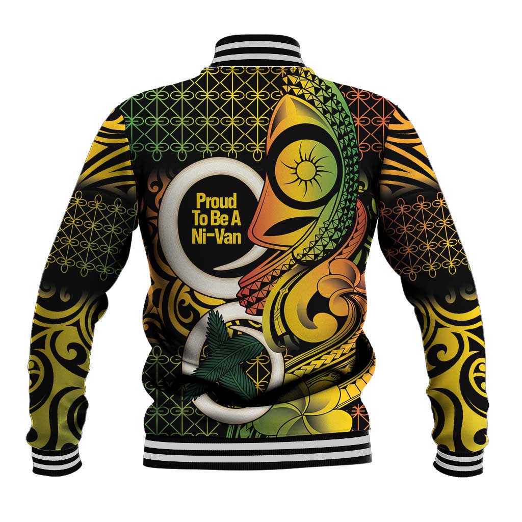 Vanuatu 1980 Baseball Jacket Ni-Van Tamtam Sand Drawing Pattern