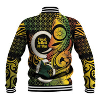 Vanuatu 1980 Baseball Jacket Ni-Van Tamtam Sand Drawing Pattern