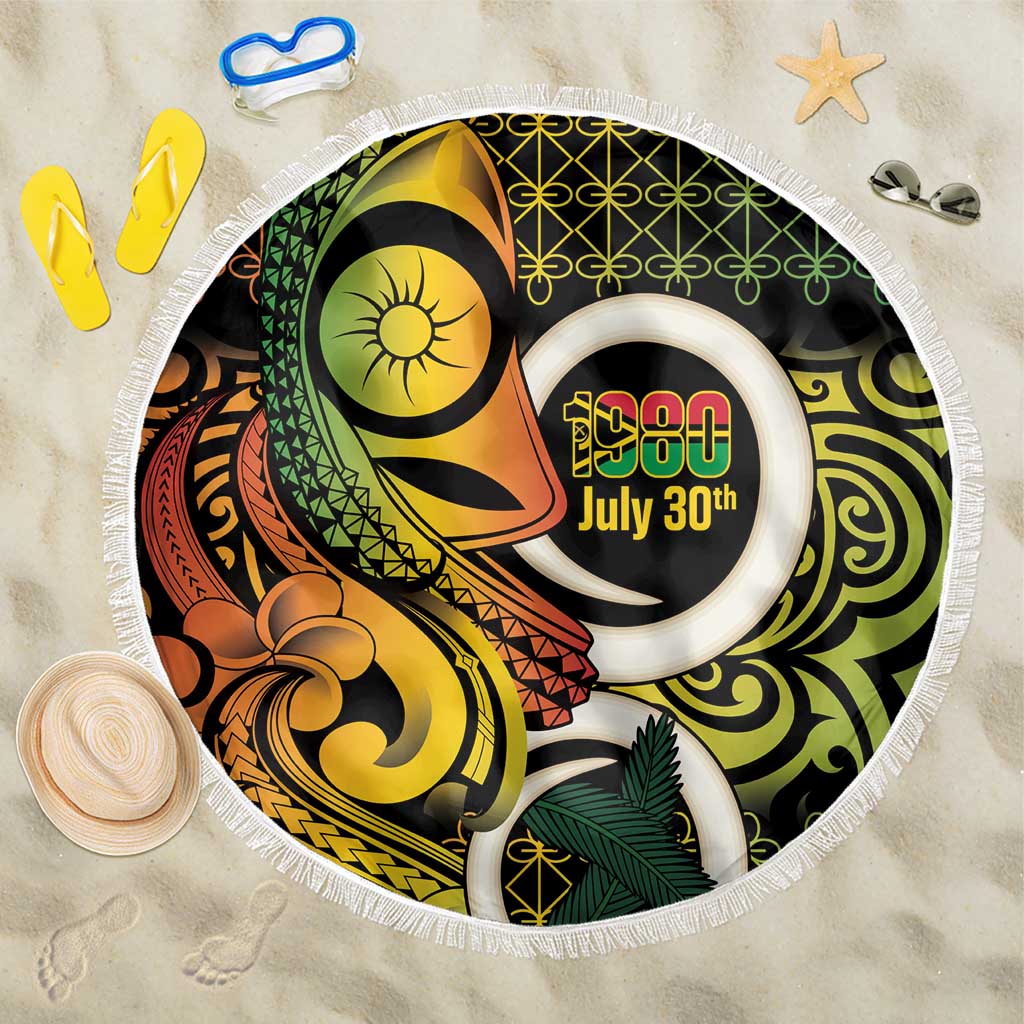 Vanuatu 1980 Beach Blanket Ni-Van Tamtam Sand Drawing Pattern