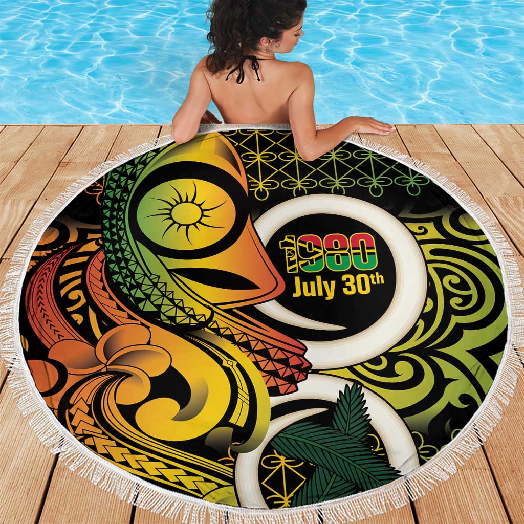 Vanuatu 1980 Beach Blanket Ni-Van Tamtam Sand Drawing Pattern