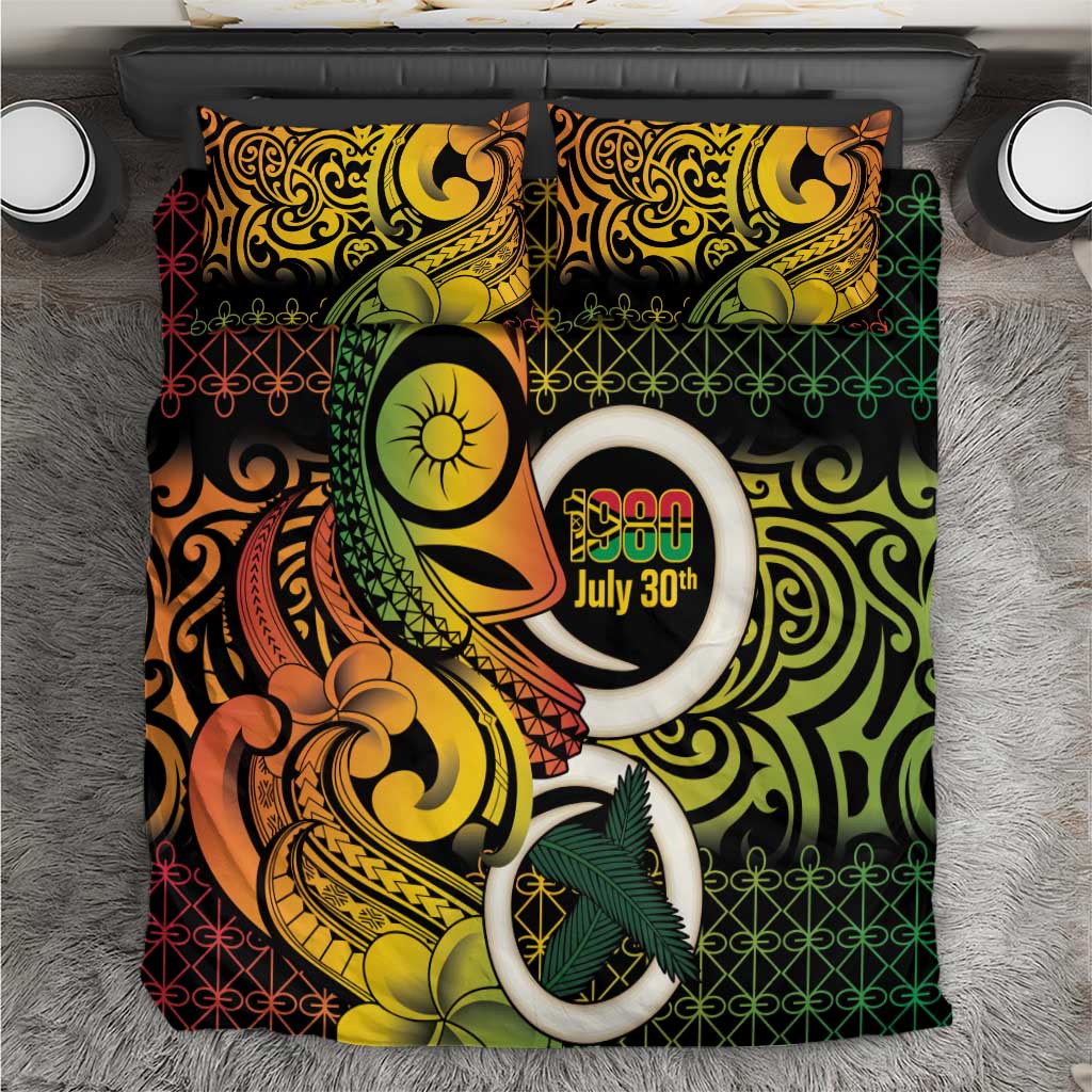 Vanuatu 1980 Bedding Set Ni-Van Tamtam Sand Drawing Pattern