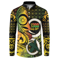 Vanuatu 1980 Button Sweatshirt Ni-Van Tamtam Sand Drawing Pattern