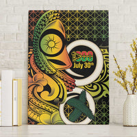 Vanuatu 1980 Canvas Wall Art Ni-Van Tamtam Sand Drawing Pattern