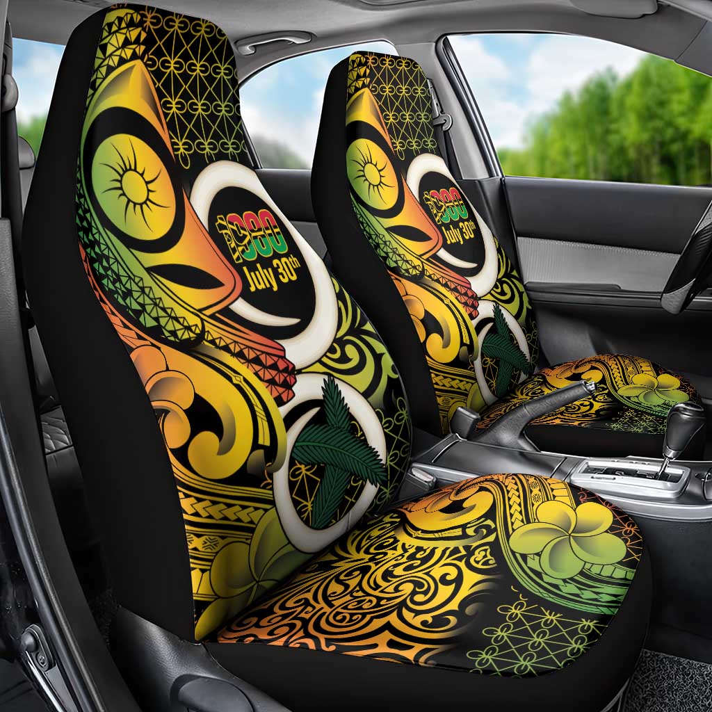 Vanuatu 1980 Car Seat Cover Ni-Van Tamtam Sand Drawing Pattern