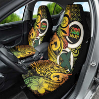 Vanuatu 1980 Car Seat Cover Ni-Van Tamtam Sand Drawing Pattern