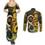 Vanuatu 1980 Couples Matching Summer Maxi Dress and Long Sleeve Button Shirt Ni-Van Tamtam Sand Drawing Pattern