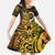 Vanuatu 1980 Family Matching Off The Shoulder Long Sleeve Dress and Hawaiian Shirt Ni-Van Tamtam Sand Drawing Pattern