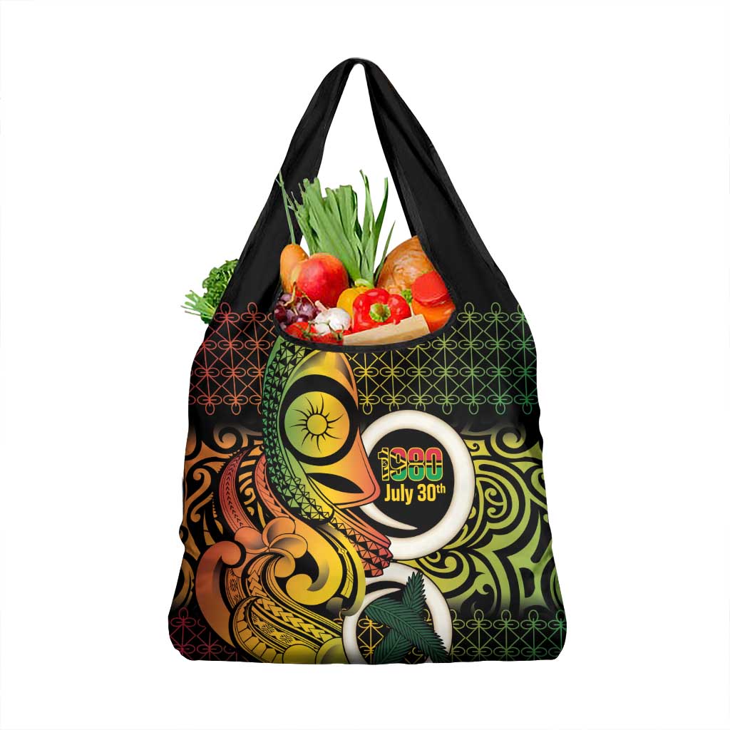 Vanuatu 1980 Grocery Bag Ni-Van Tamtam Sand Drawing Pattern