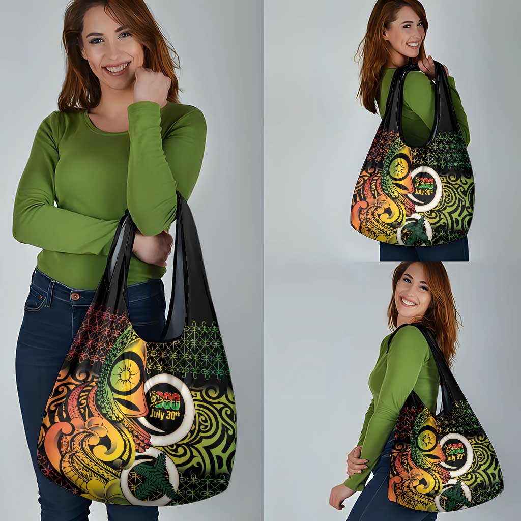 Vanuatu 1980 Grocery Bag Ni-Van Tamtam Sand Drawing Pattern