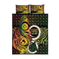 Vanuatu 1980 Quilt Bed Set Ni-Van Tamtam Sand Drawing Pattern
