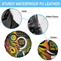 Vanuatu 1980 Spare Tire Cover Ni-Van Tamtam Sand Drawing Pattern