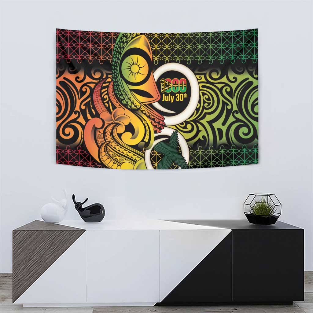 Vanuatu 1980 Tapestry Ni-Van Tamtam Sand Drawing Pattern