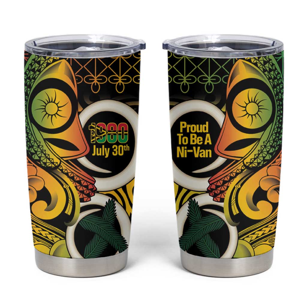 Vanuatu 1980 Tumbler Cup Ni-Van Tamtam Sand Drawing Pattern