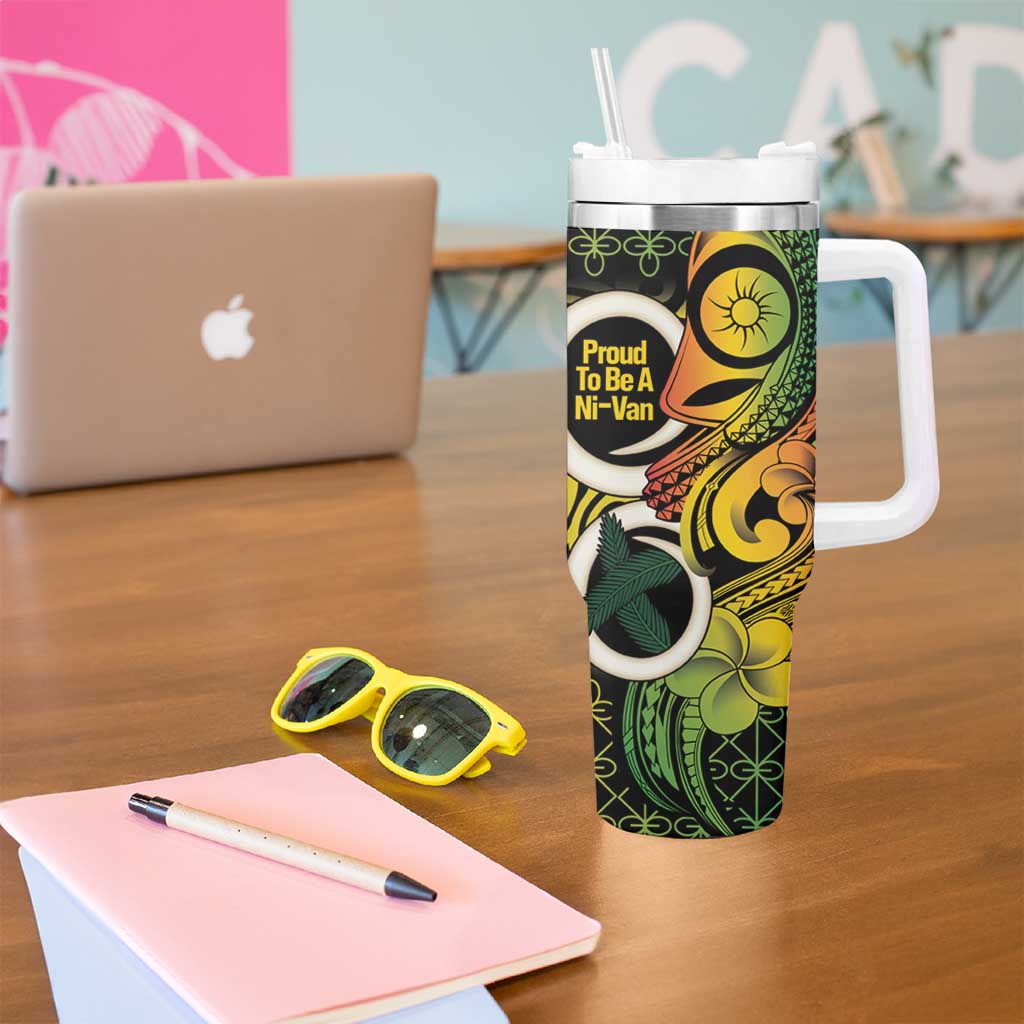 Vanuatu 1980 Tumbler With Handle Ni-Van Tamtam Sand Drawing Pattern