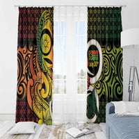 Vanuatu 1980 Window Curtain Ni-Van Tamtam Sand Drawing Pattern