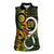 Vanuatu 1980 Women Sleeveless Polo Shirt Ni-Van Tamtam Sand Drawing Pattern