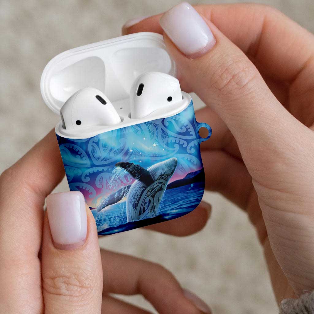 New Zealand Matariki Humpback Whale AirPods Case Paikea Maori New Year Blue Galaxy