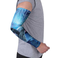 New Zealand Matariki Humpback Whale Arm Sleeves Paikea Maori New Year Blue Galaxy