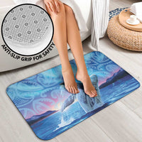 New Zealand Matariki Humpback Whale Bathroom Set Paikea Maori New Year Blue Galaxy LT14 - Polynesian Pride