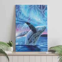 New Zealand Matariki Humpback Whale Canvas Wall Art Paikea Maori New Year Blue Galaxy LT14 - Polynesian Pride