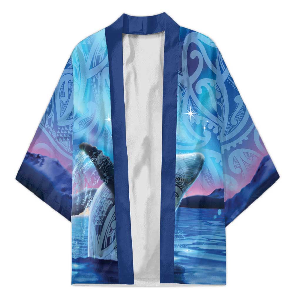 New Zealand Matariki Humpback Whale Kimono Paikea Maori New Year Blue Galaxy