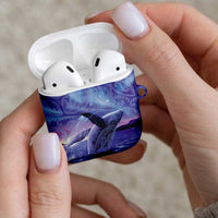 New Zealand Matariki Humpback Whale AirPods Case Paikea Maori New Year Purple Galaxy