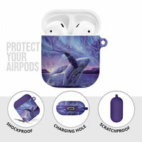 New Zealand Matariki Humpback Whale AirPods Case Paikea Maori New Year Purple Galaxy
